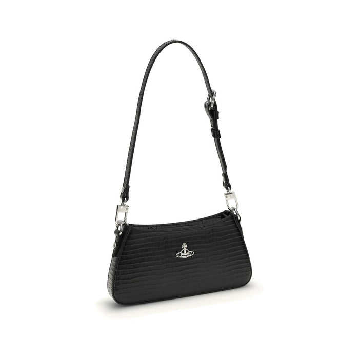 Vivienne Westwood 100% Calf Leather shoulder bag in black — view 2