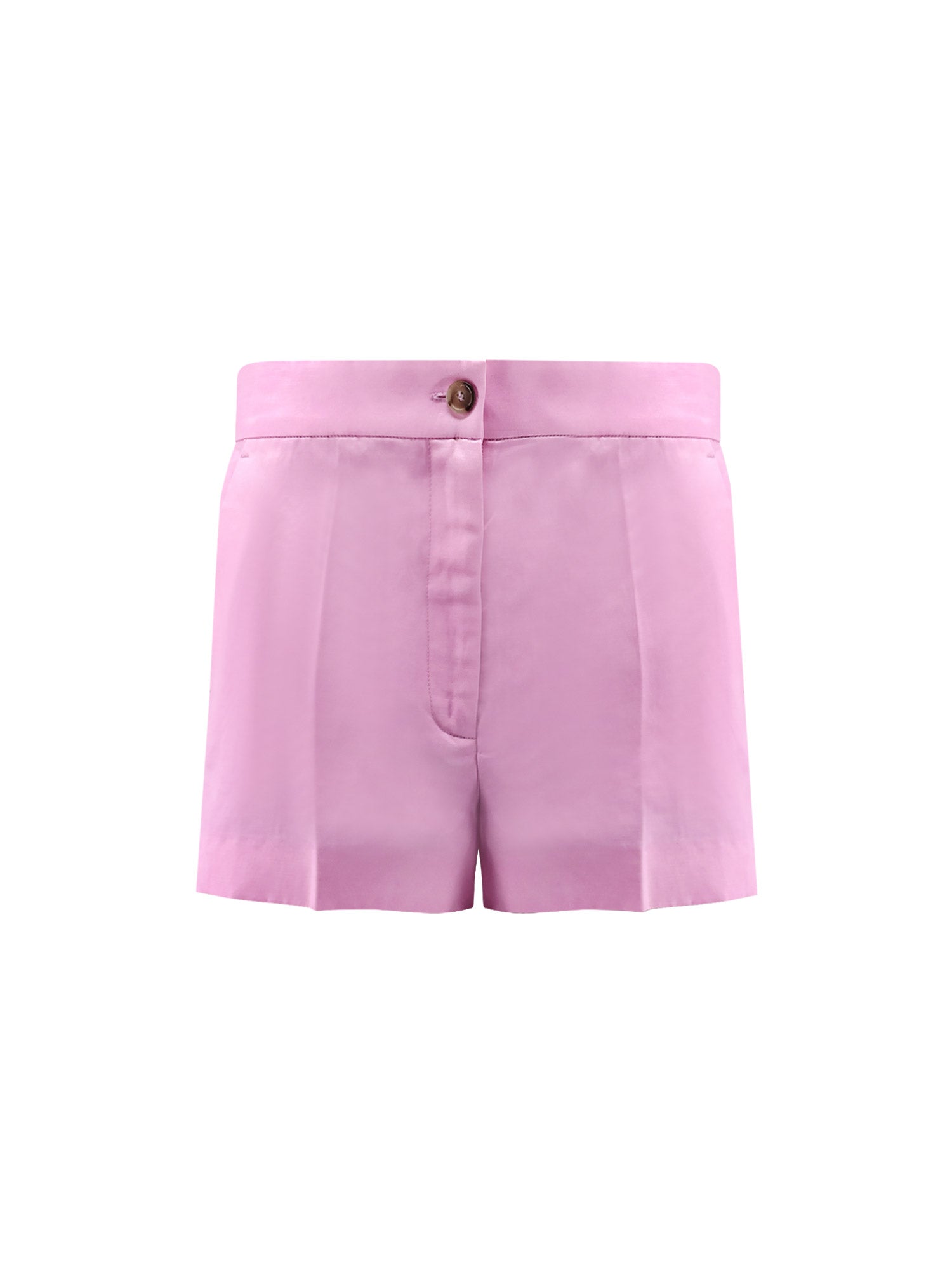Pinko Shorts Pink Viscosa Lino Cotone