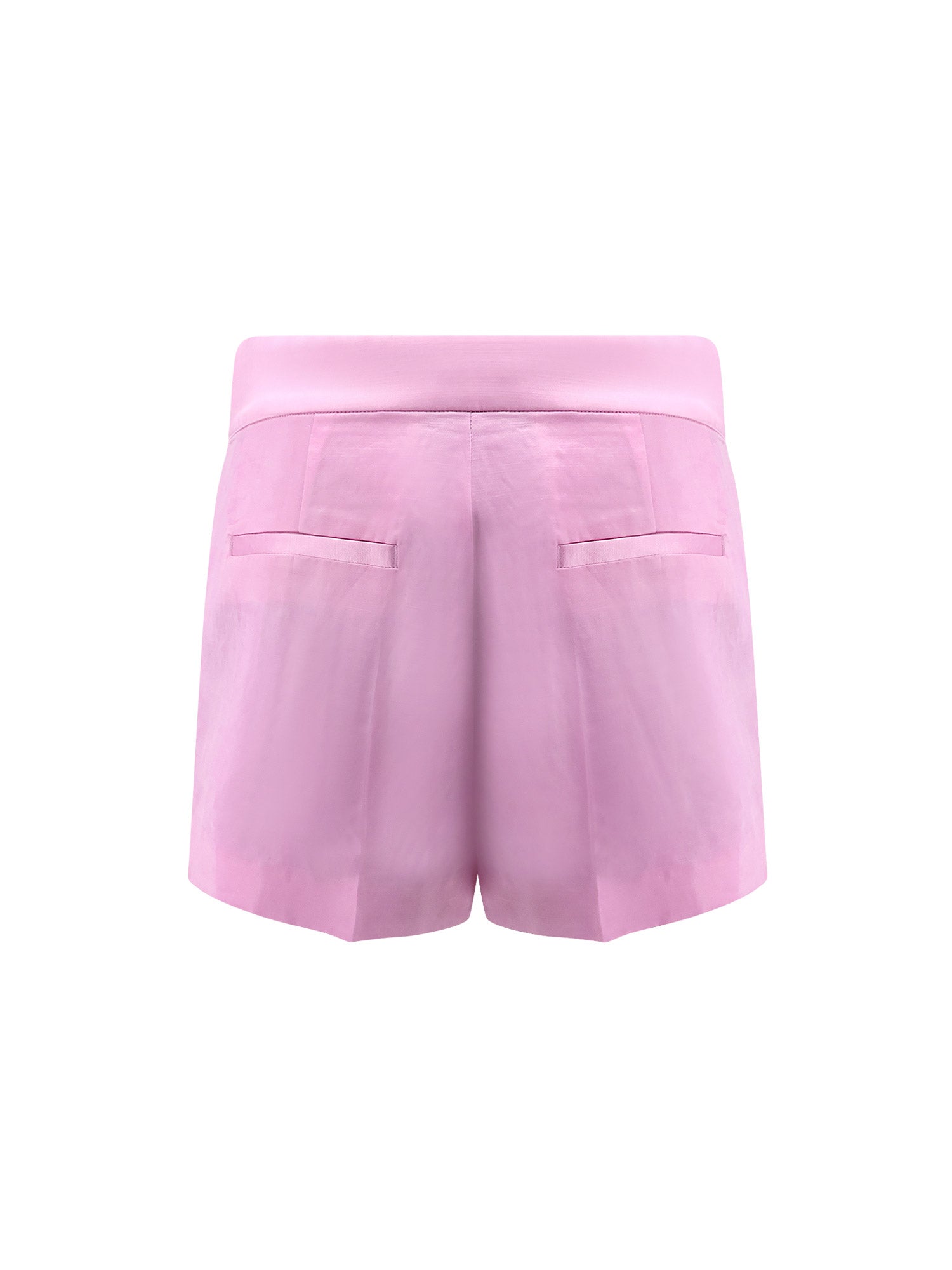 Pinko Shorts Pink Viscosa Lino Cotone