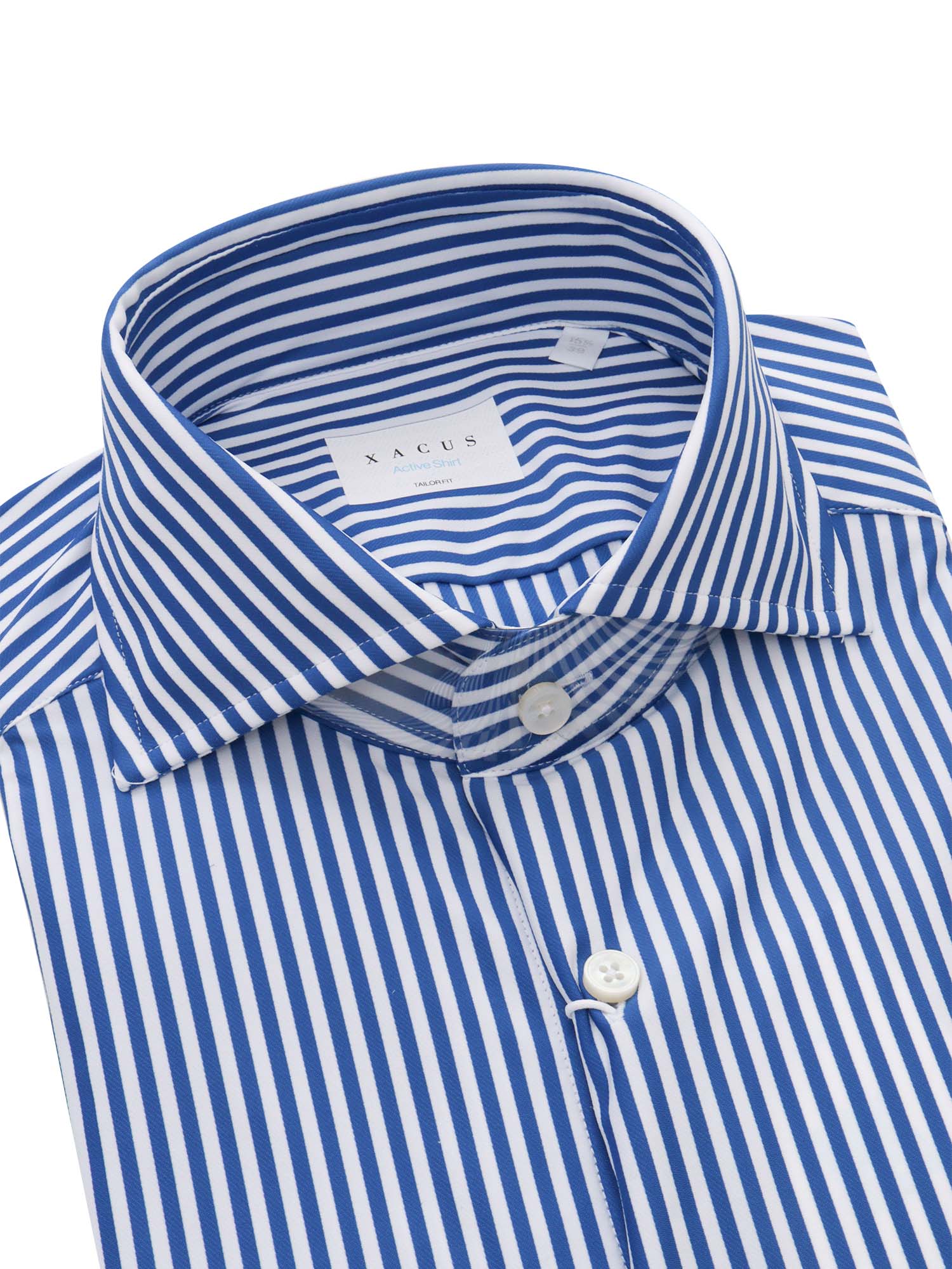Blue striped shirt Polyamide Elastane