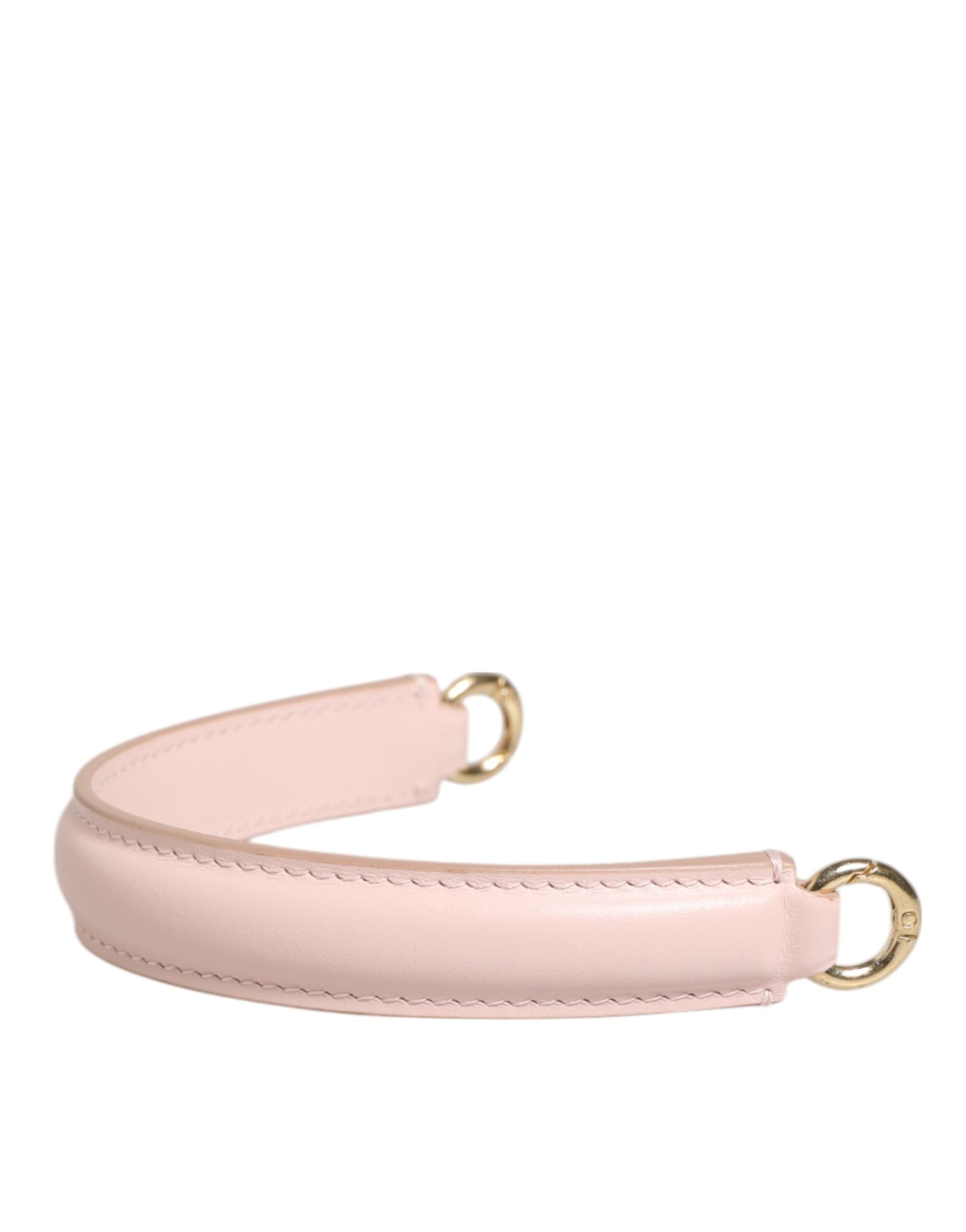 Strap Pink Leather Gold Tone Big Bag Handle Shoulder Accessory