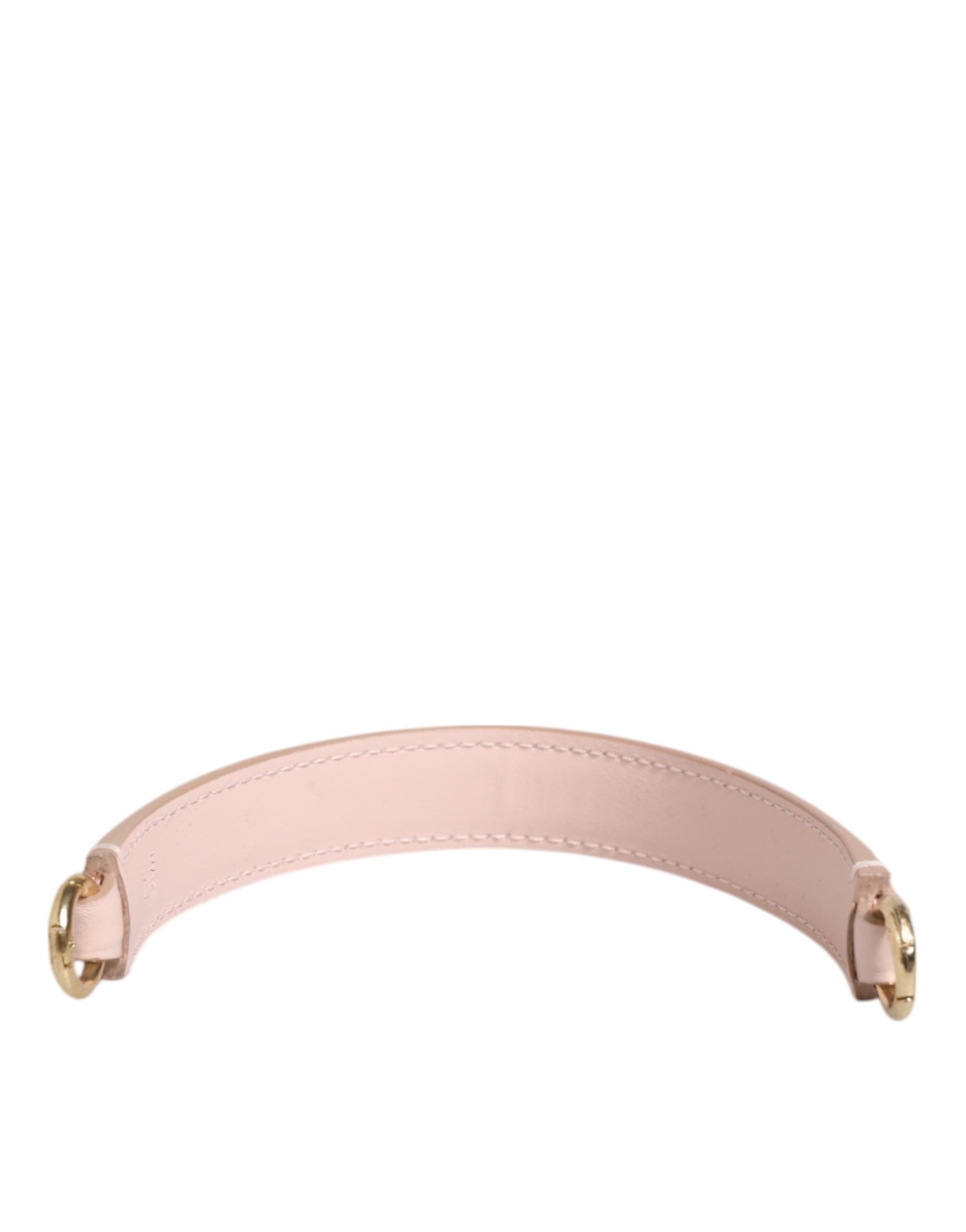 Strap Pink Leather Gold Tone Big Bag Handle Shoulder Accessory