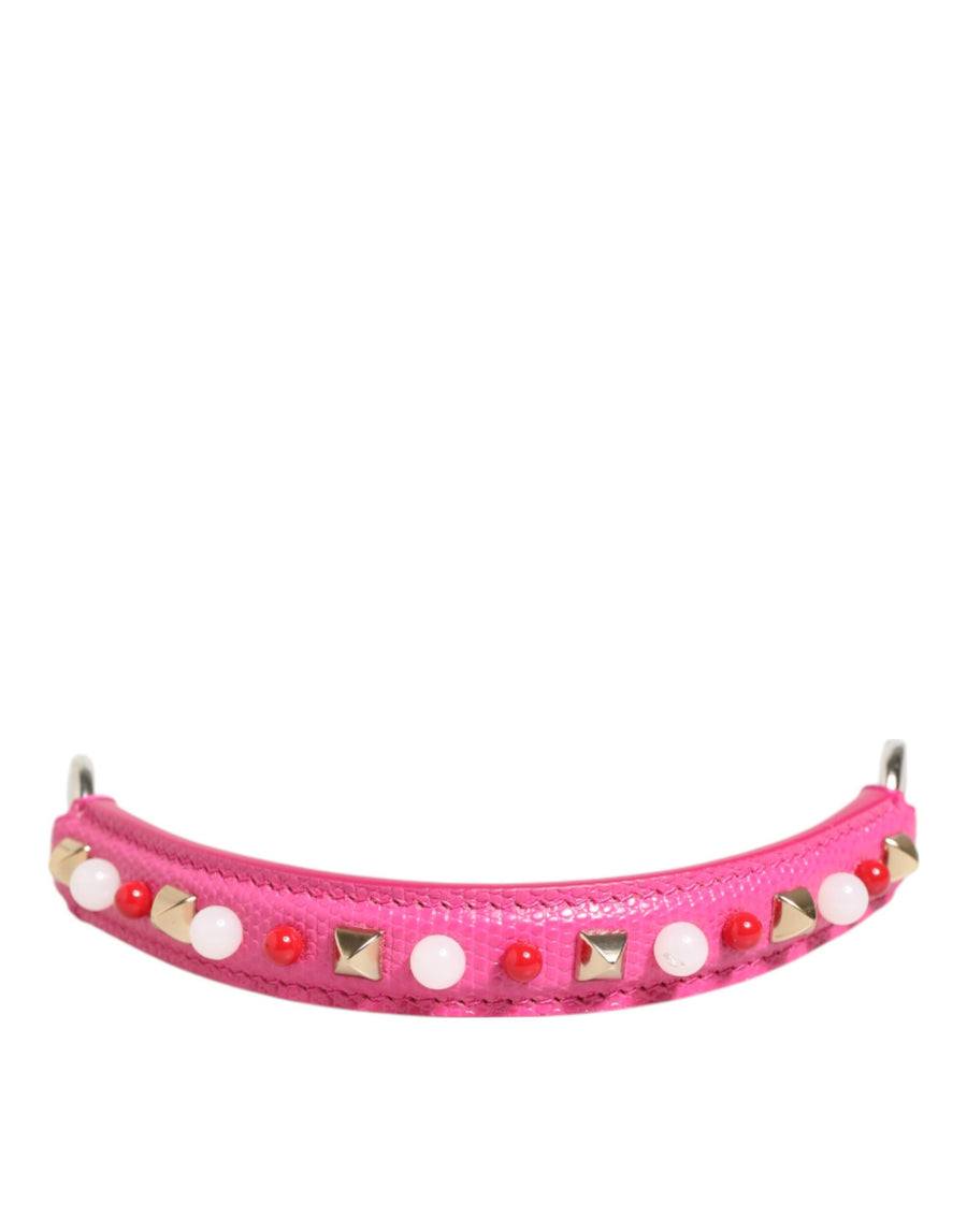 Dolce & Gabbana 100% Calf Leather shoulder bag handle in pink
