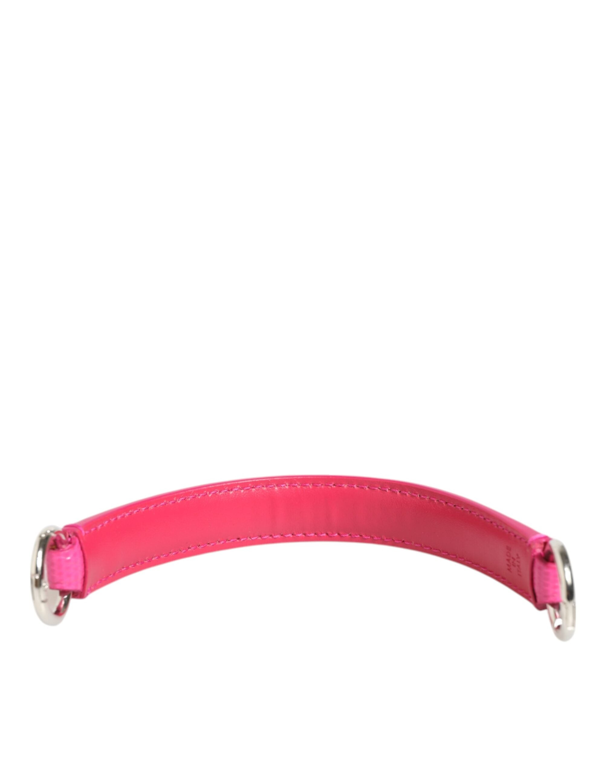 Pink Embellished Leather Bag Handle Women Shoulder Strap Calf Accessory