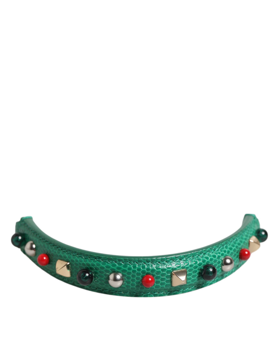Dolce & Gabbana 100% Calf Leather shoulder strap in green