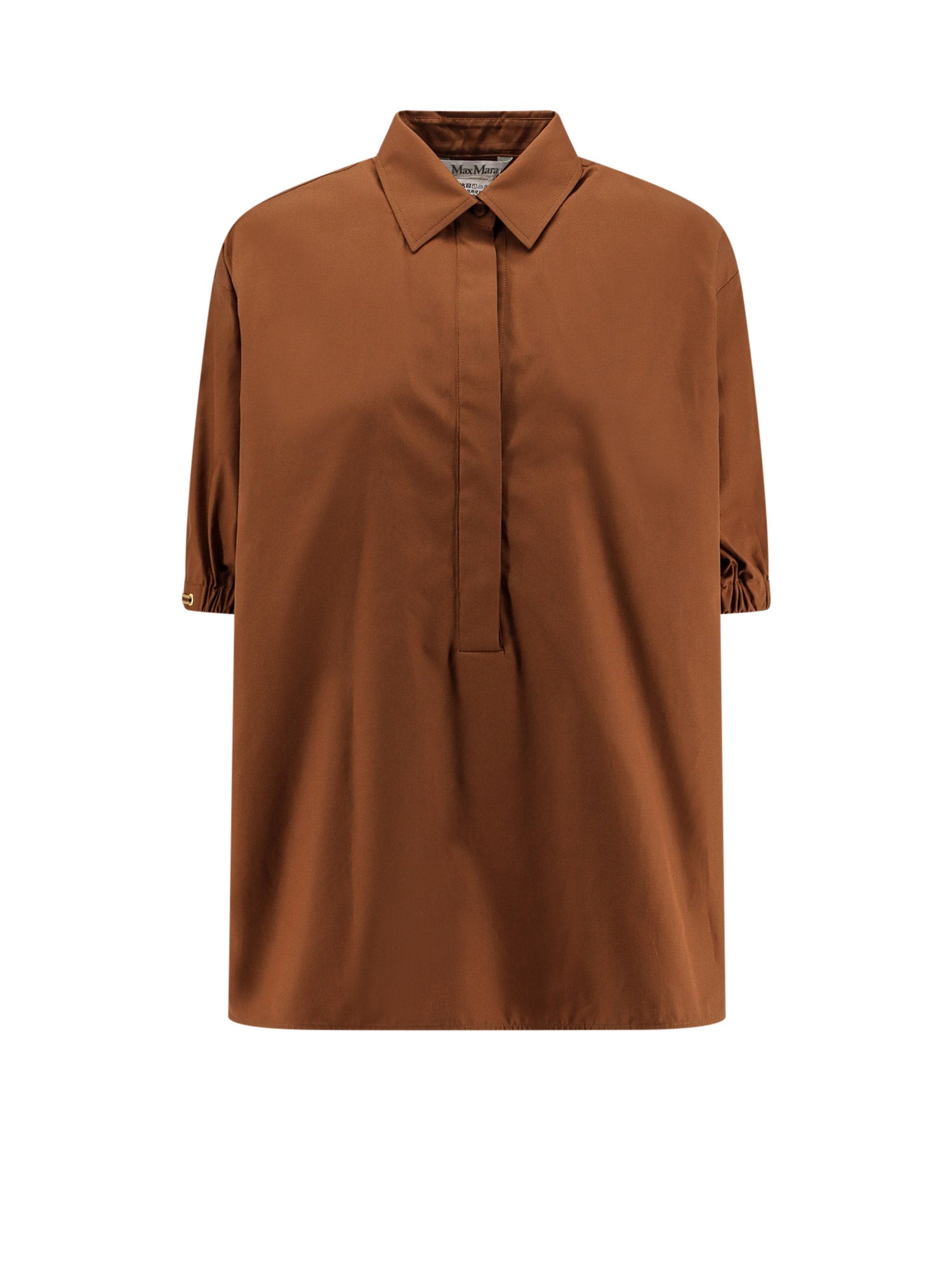 Max Mara Shirts Brown 100 % Cotone