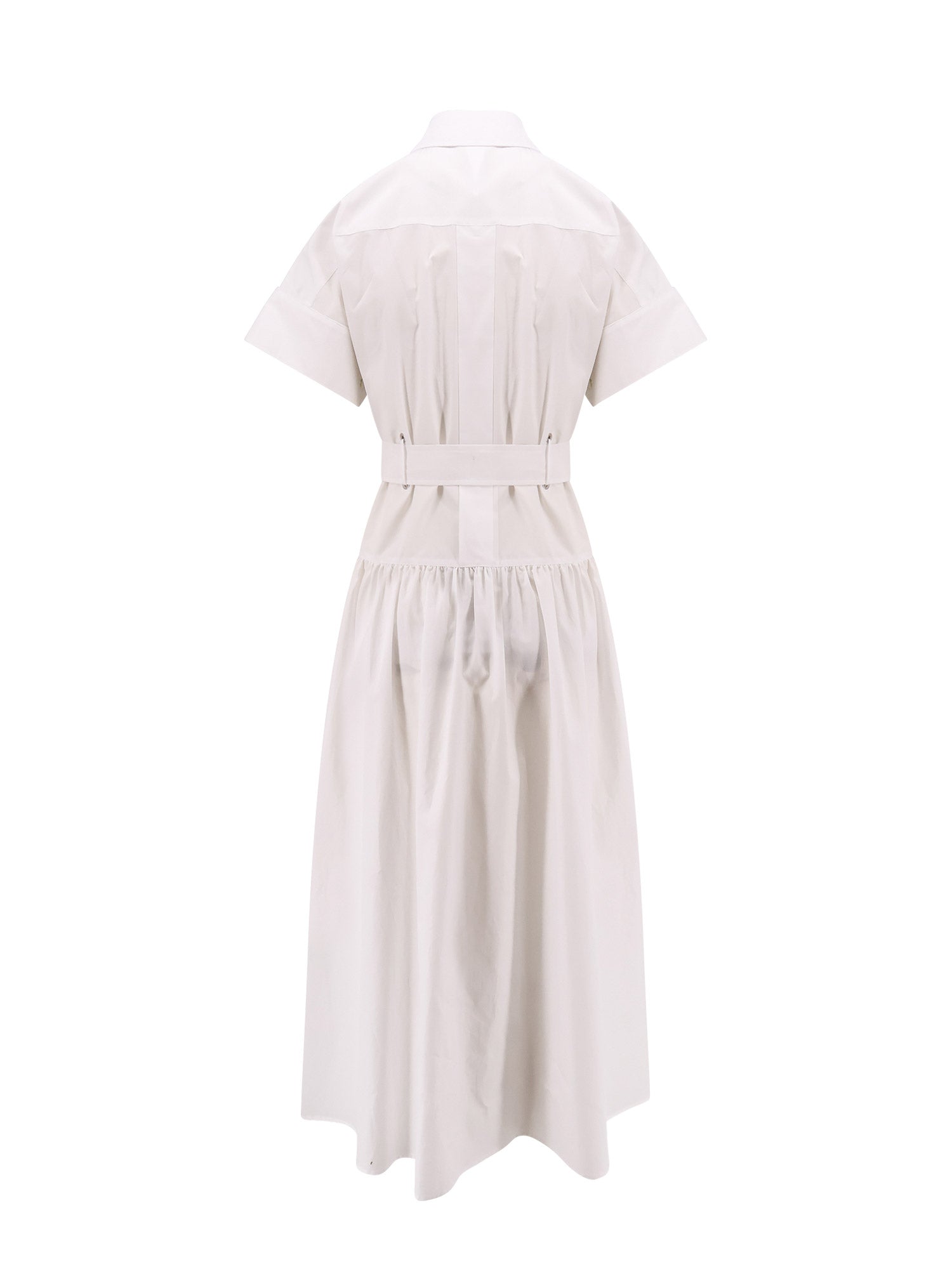 Max Mara Dresses White 100 % Cotone