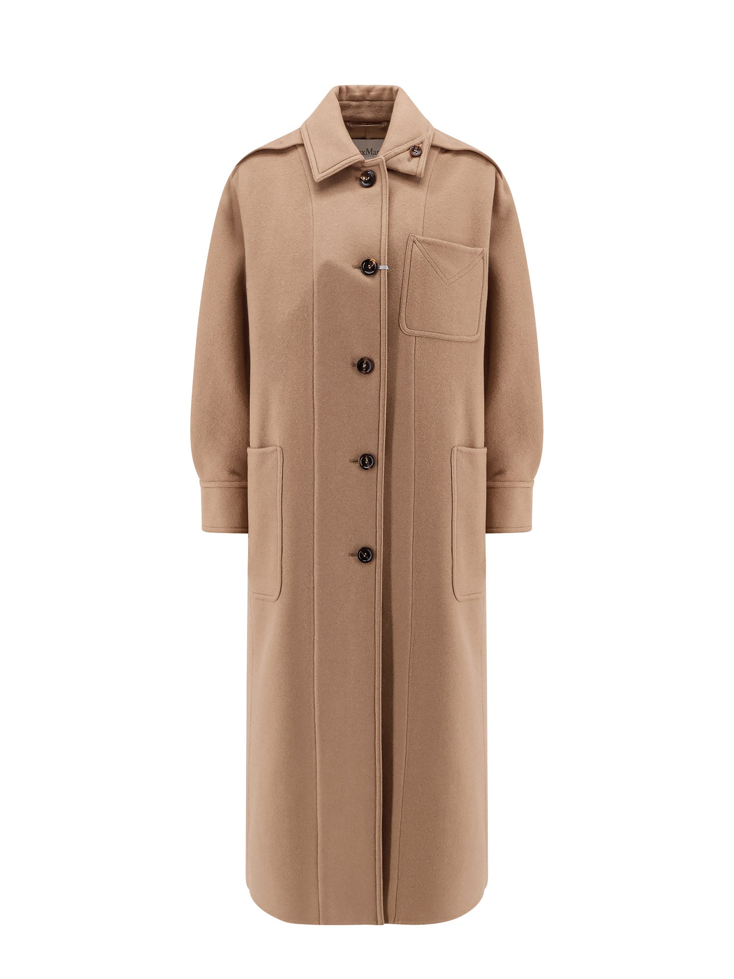 Max Mara Coats Brown Lana Cashmere