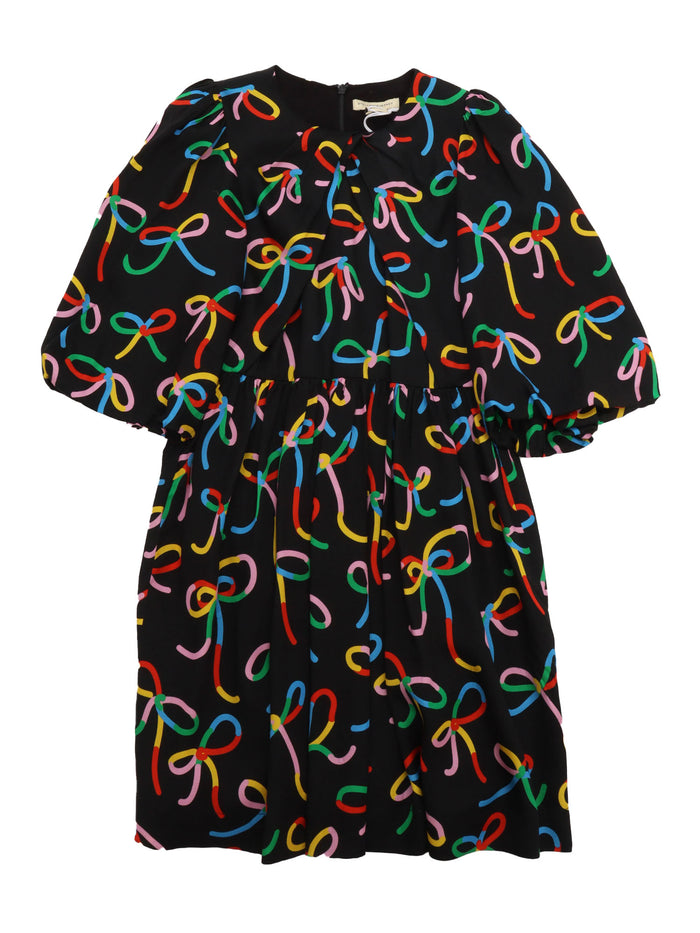 WOVEN DRESS Black Lyocell Lining Viscose