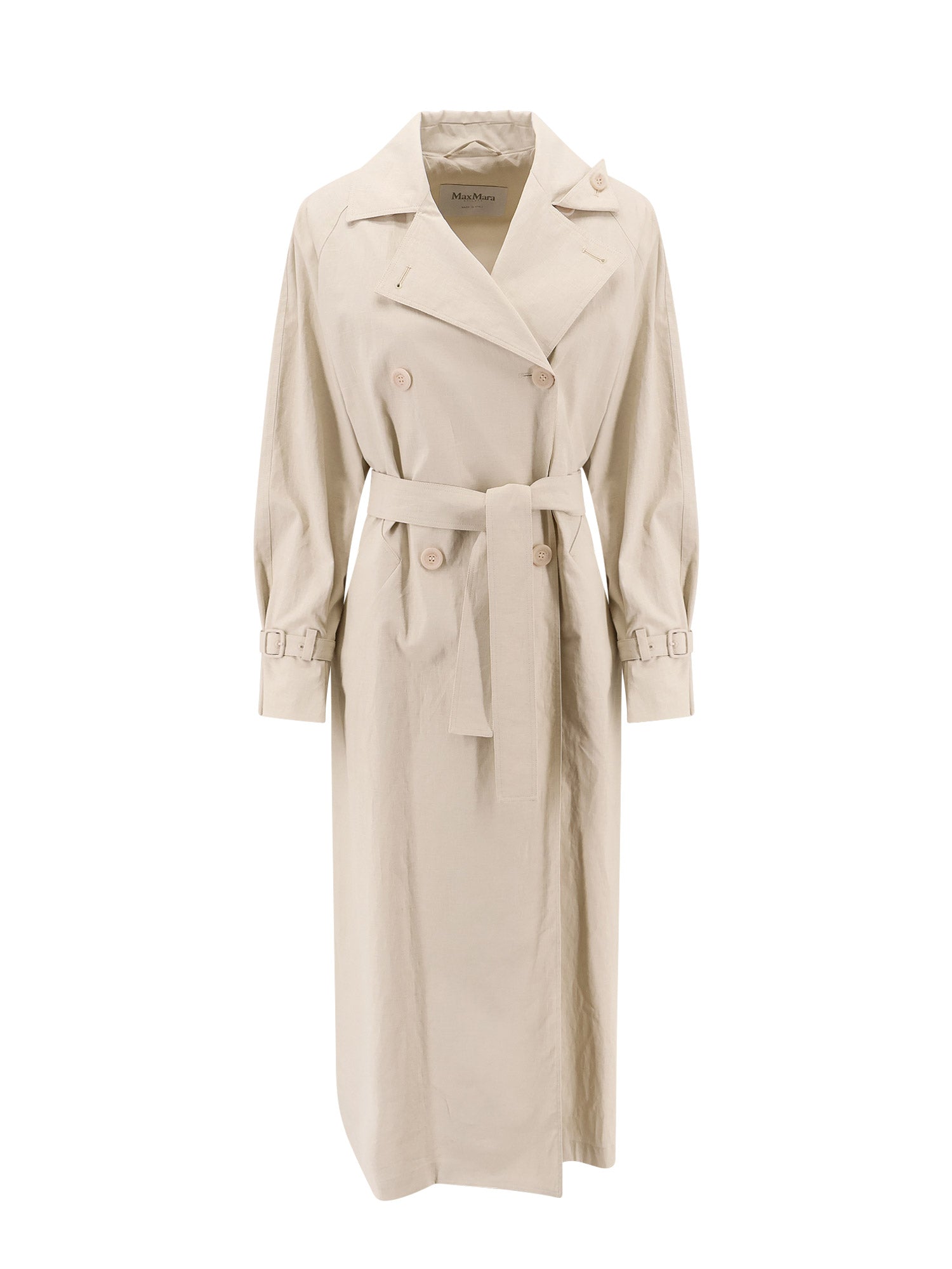 Max Mara Coats Beige Lino