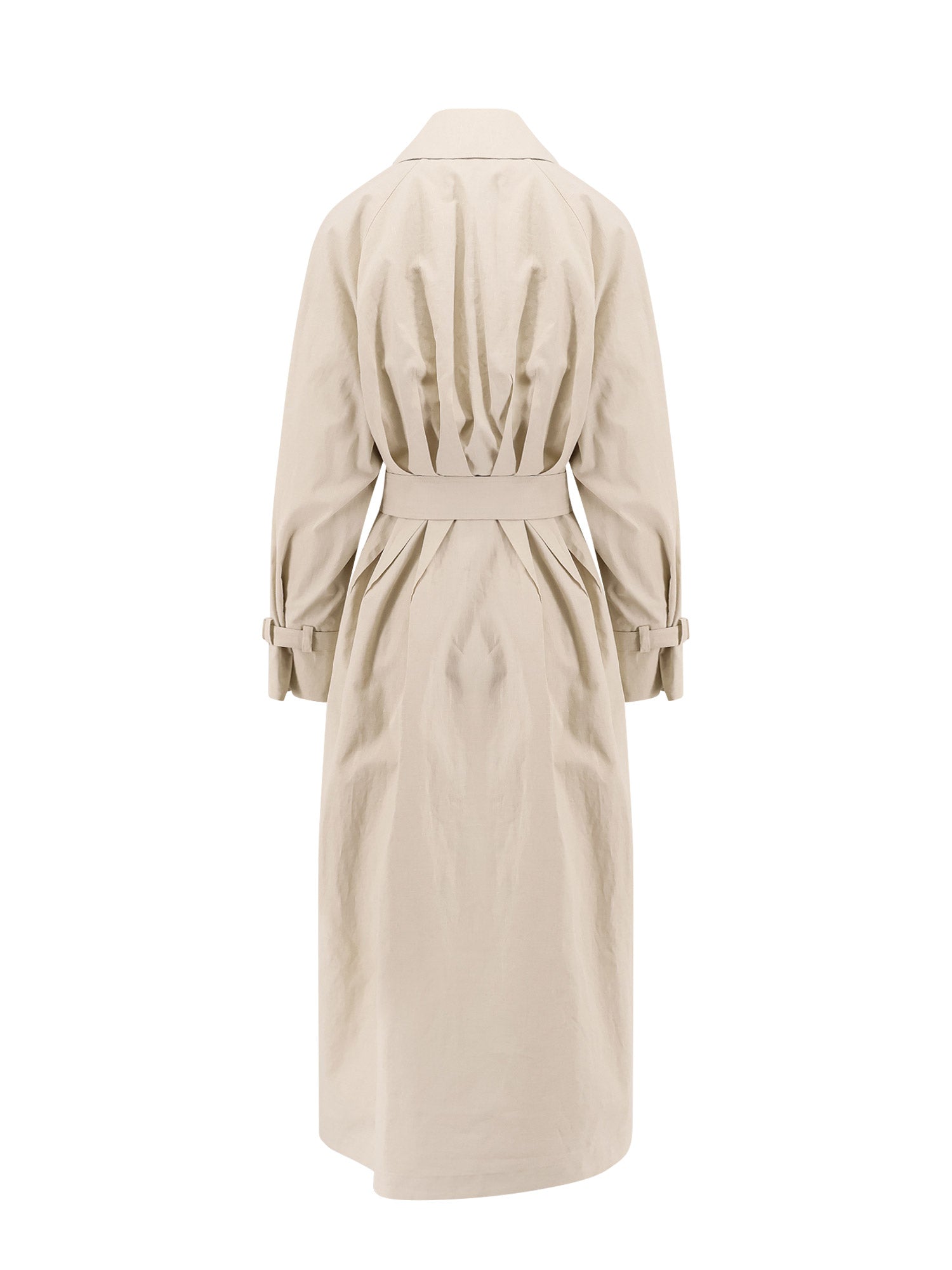 Max Mara Coats Beige Lino