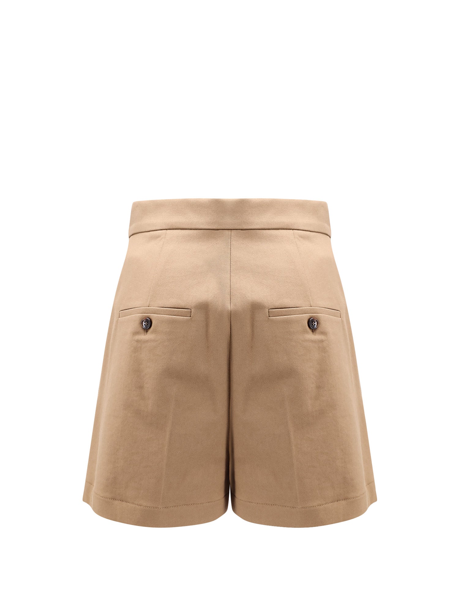 Max Mara Shorts Brown Cotone Elastan