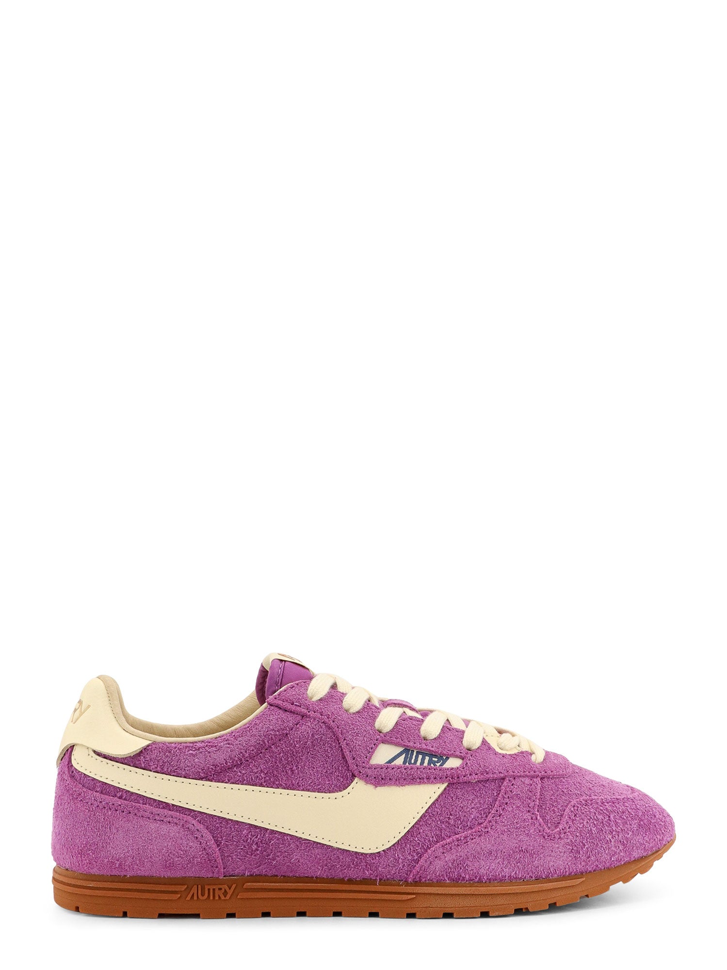 AUTRY Sneakers Purple Suede Nylon Pelle
