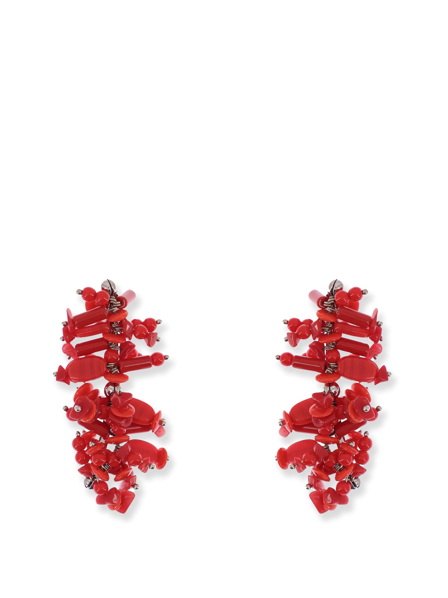Dries Van Noten Bijoux Red Vetro Ottone