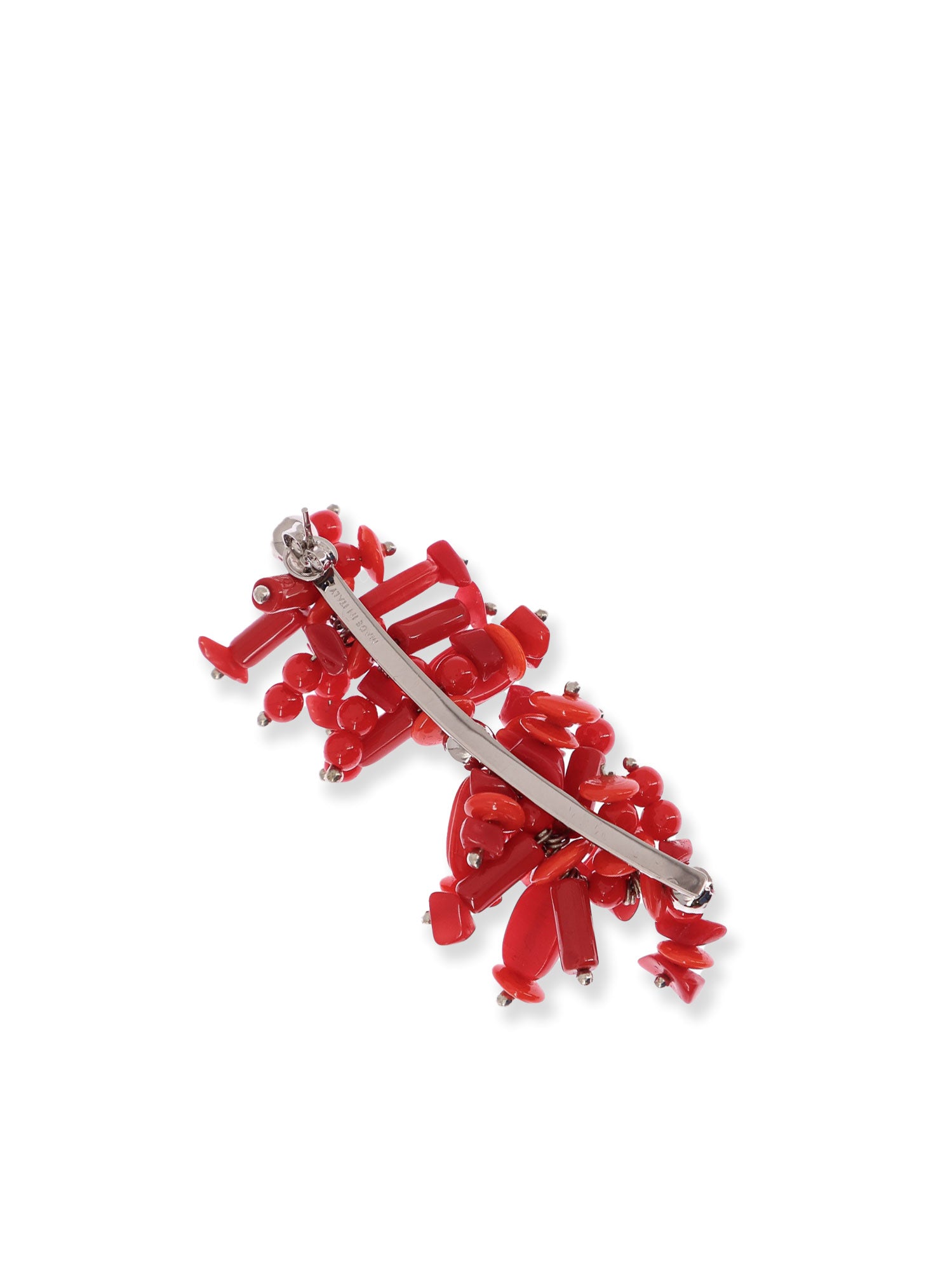 Dries Van Noten Bijoux Red Vetro Ottone