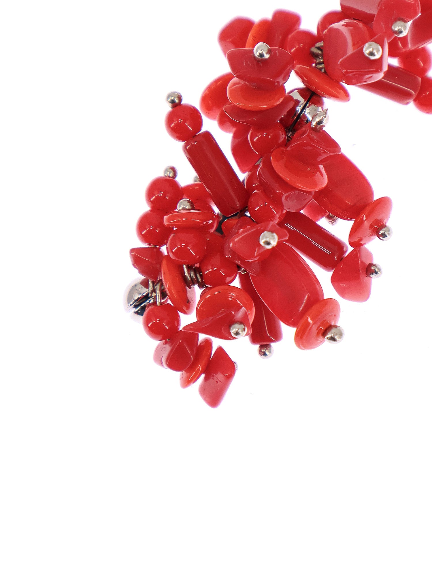 Dries Van Noten Bijoux Red Vetro Ottone