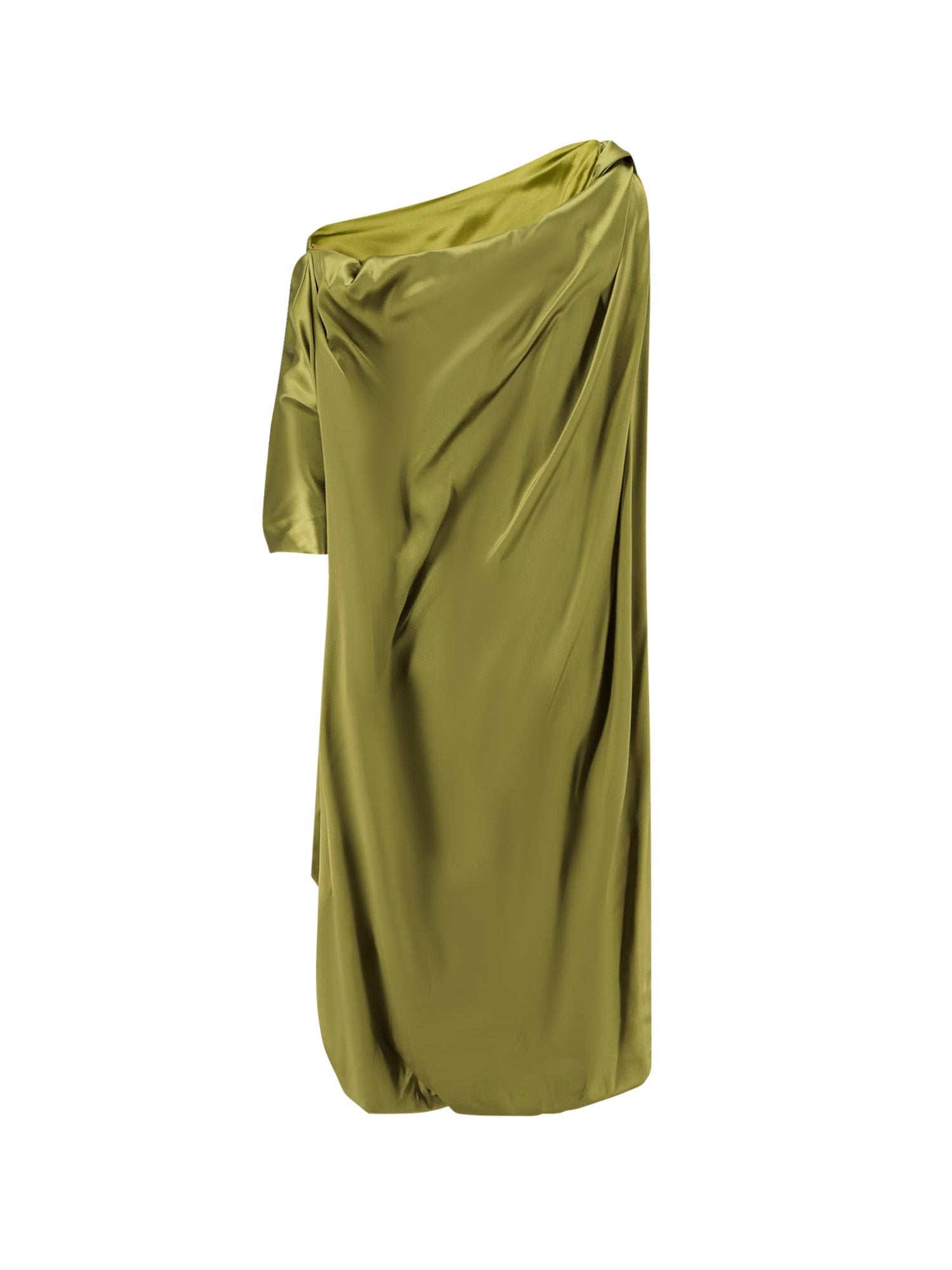 Dries Van Noten Dresses Green Seta Elastane