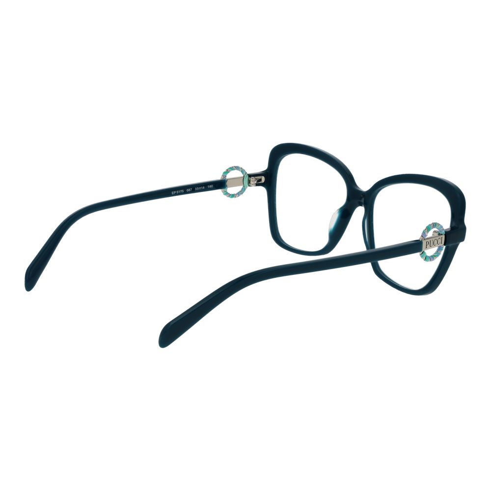 Turquoise Plastic Glasses (frames) Accessory