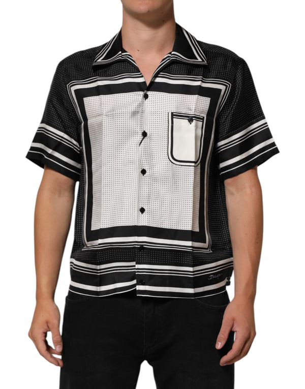 Dolce & Gabbana 100% Silk shirt in black