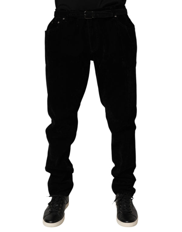 Dolce & Gabbana 91% Cotton jeans in black