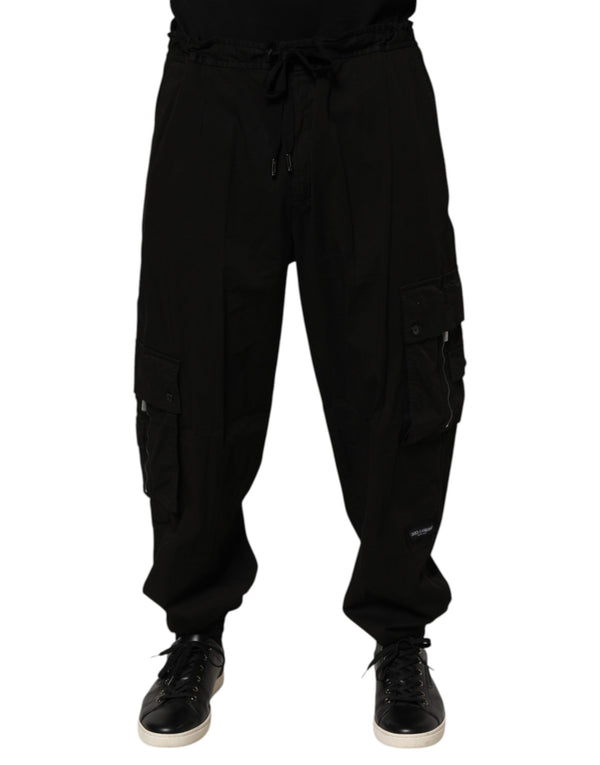 Dolce & Gabbana 97% Cotton joggers in black