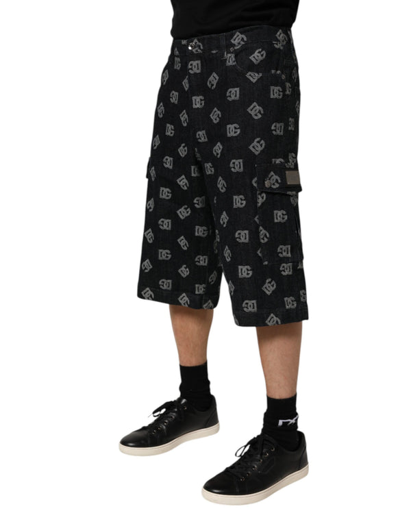 Dolce & Gabbana 98% Cotton bermuda short in black