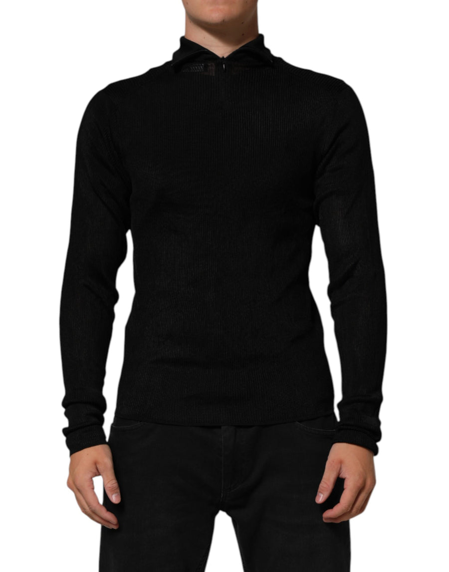 Dolce & Gabbana 98% Viscose sweater in black