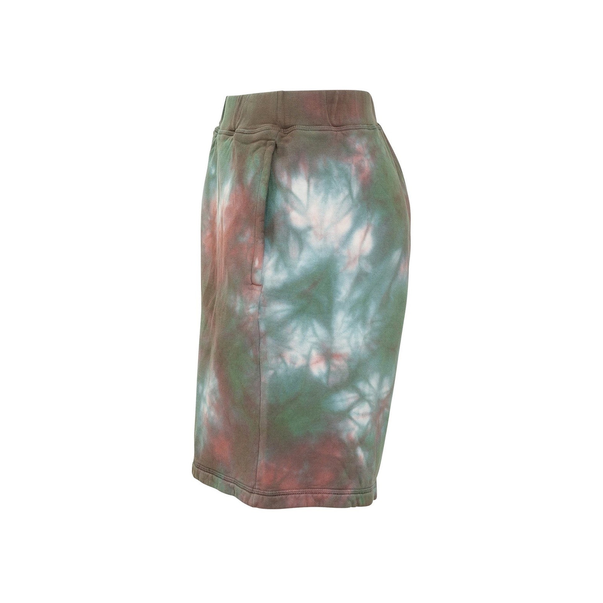 Cotton Tie-Dye Shorts Green