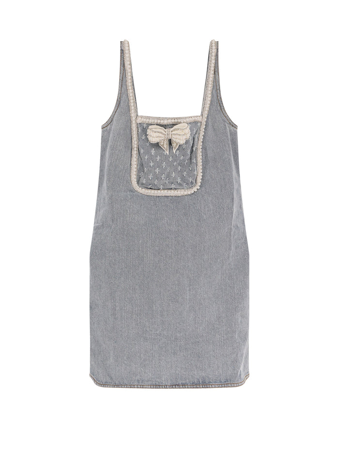 Self Portrait Dresses Blue 100 % Cotone