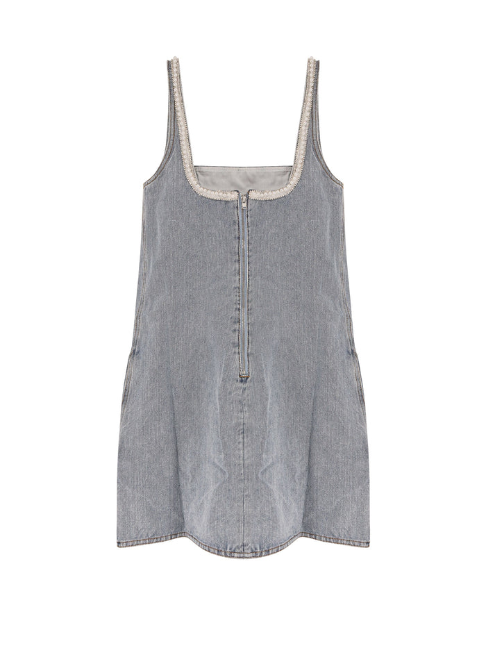 Self Portrait Dresses Blue 100 % Cotone