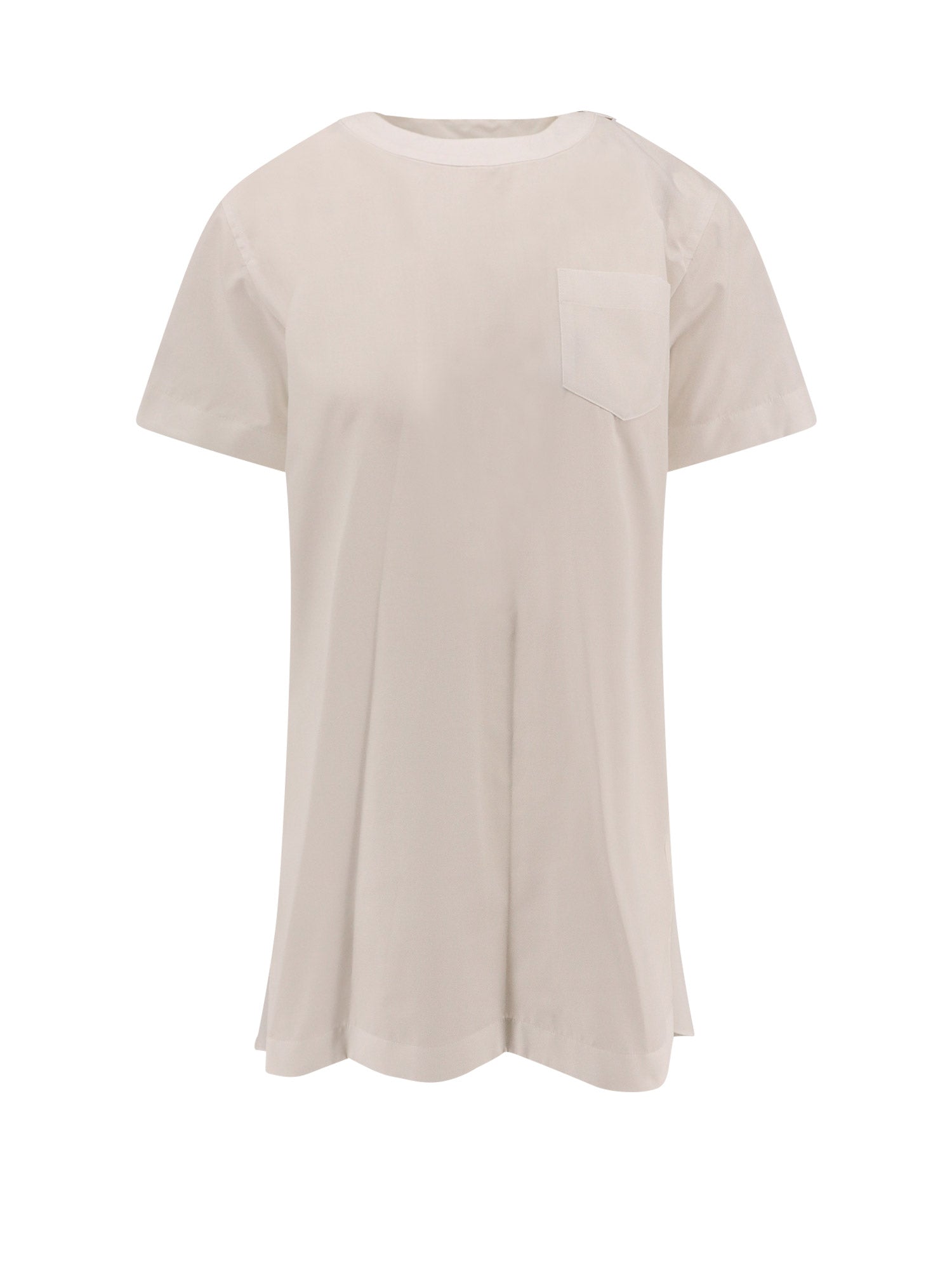 Sacai Dresses White Poliestere Cotone