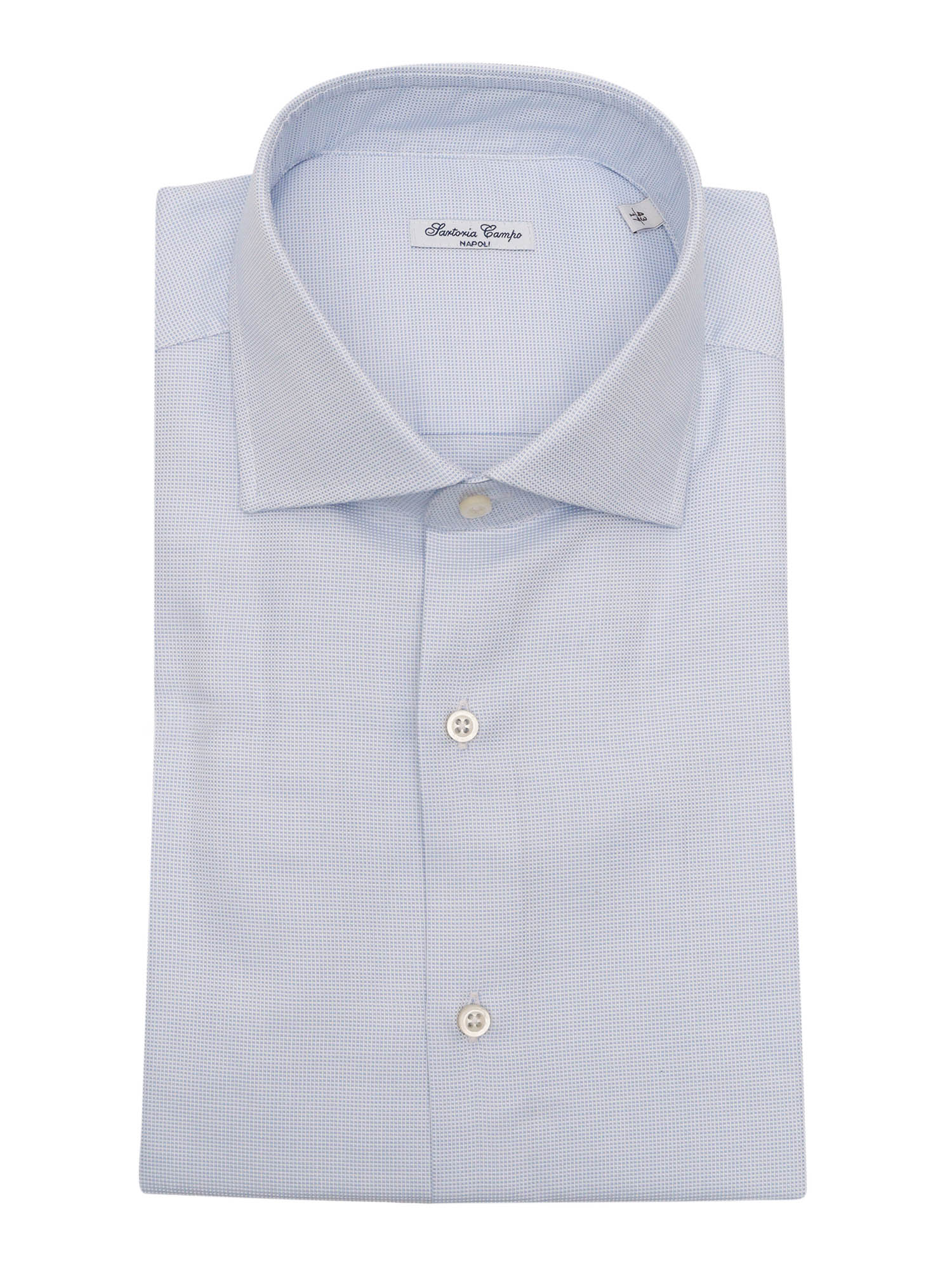 Mens Shirt Light Blue Cotton