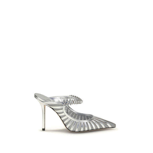 Jimmy Choo 100% Leather mule in silver