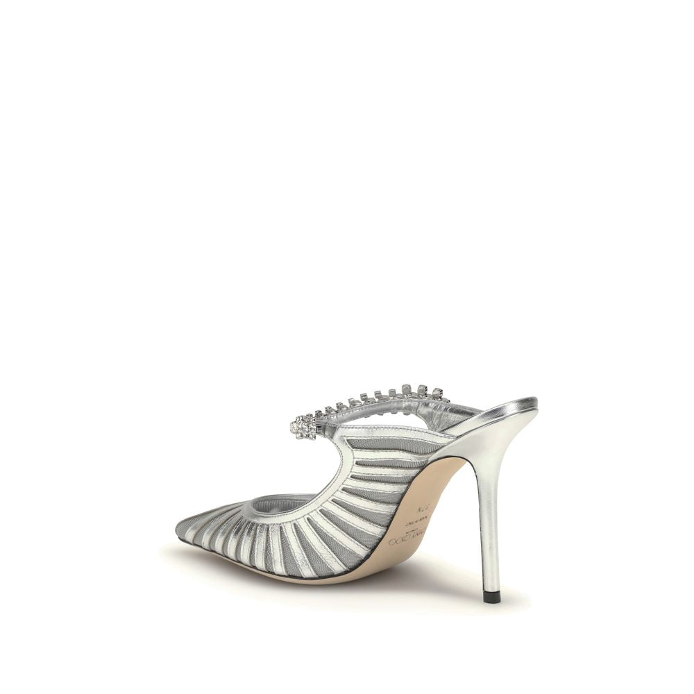 Jimmy Choo 100% Leather mule in silver — view 3