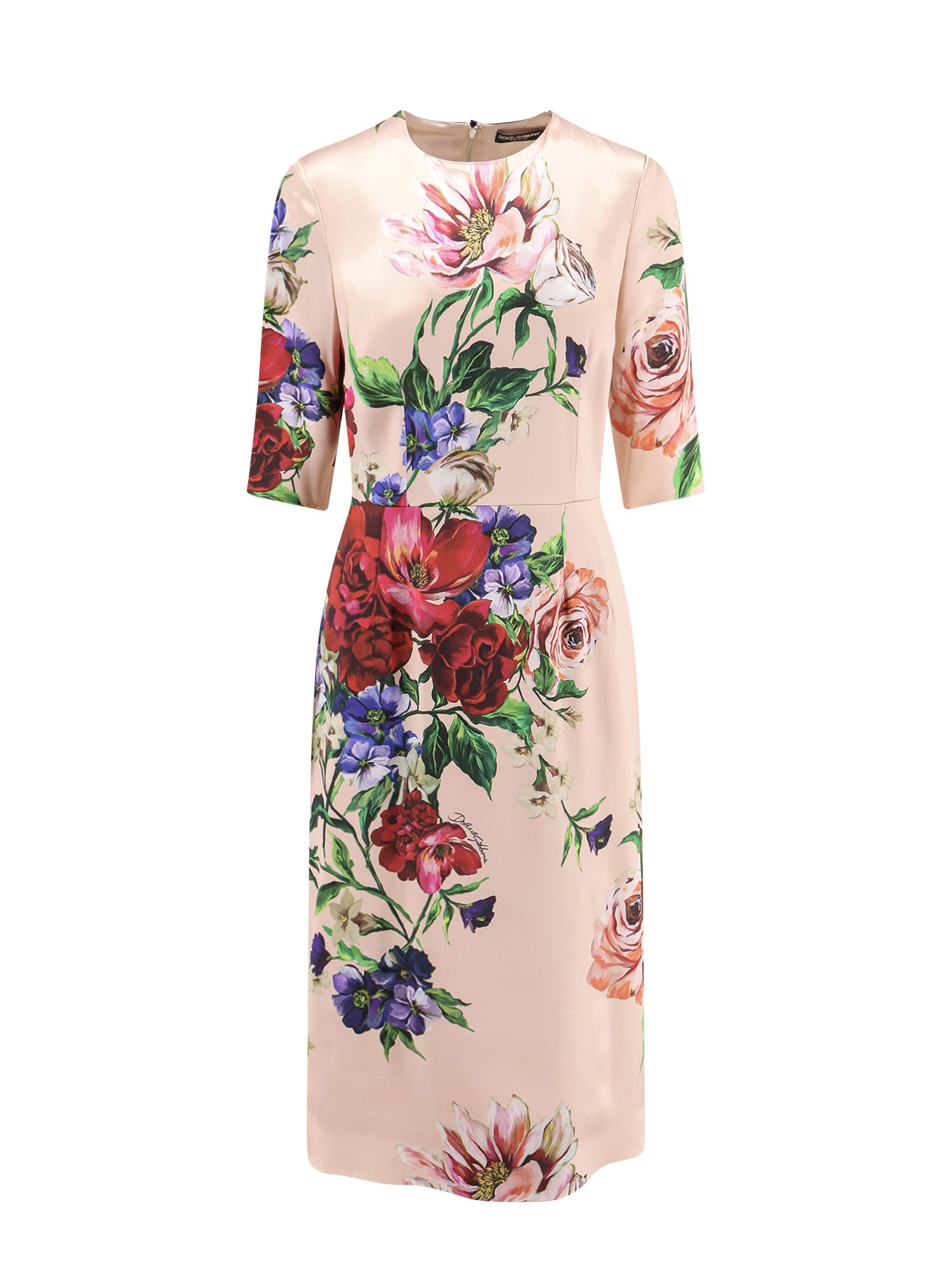 Dolce & Gabbana Dresses Pink Viscosa Elastan
