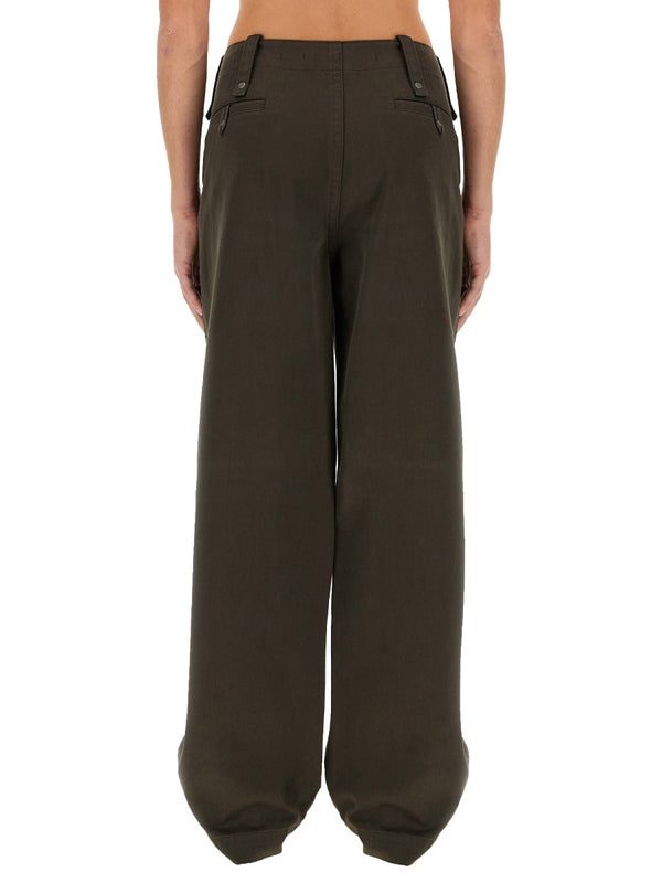 Cotton Pants Brown Trousers