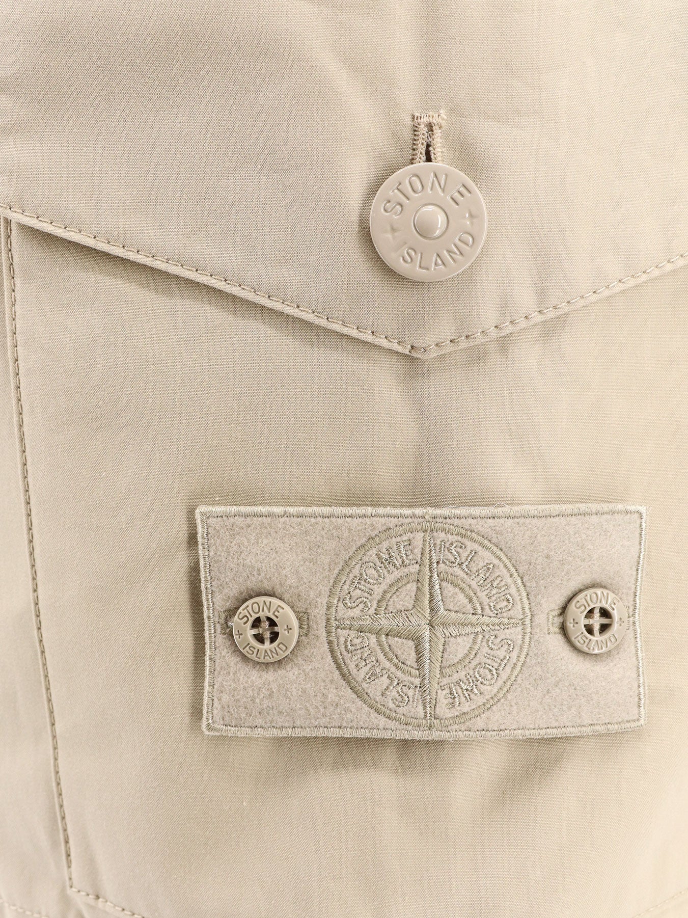 Stone Island Shorts Beige Cotone Organico