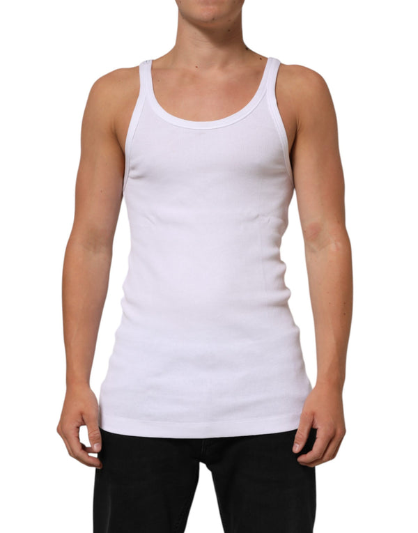 Dolce & Gabbana 100% Cotton tank top in white