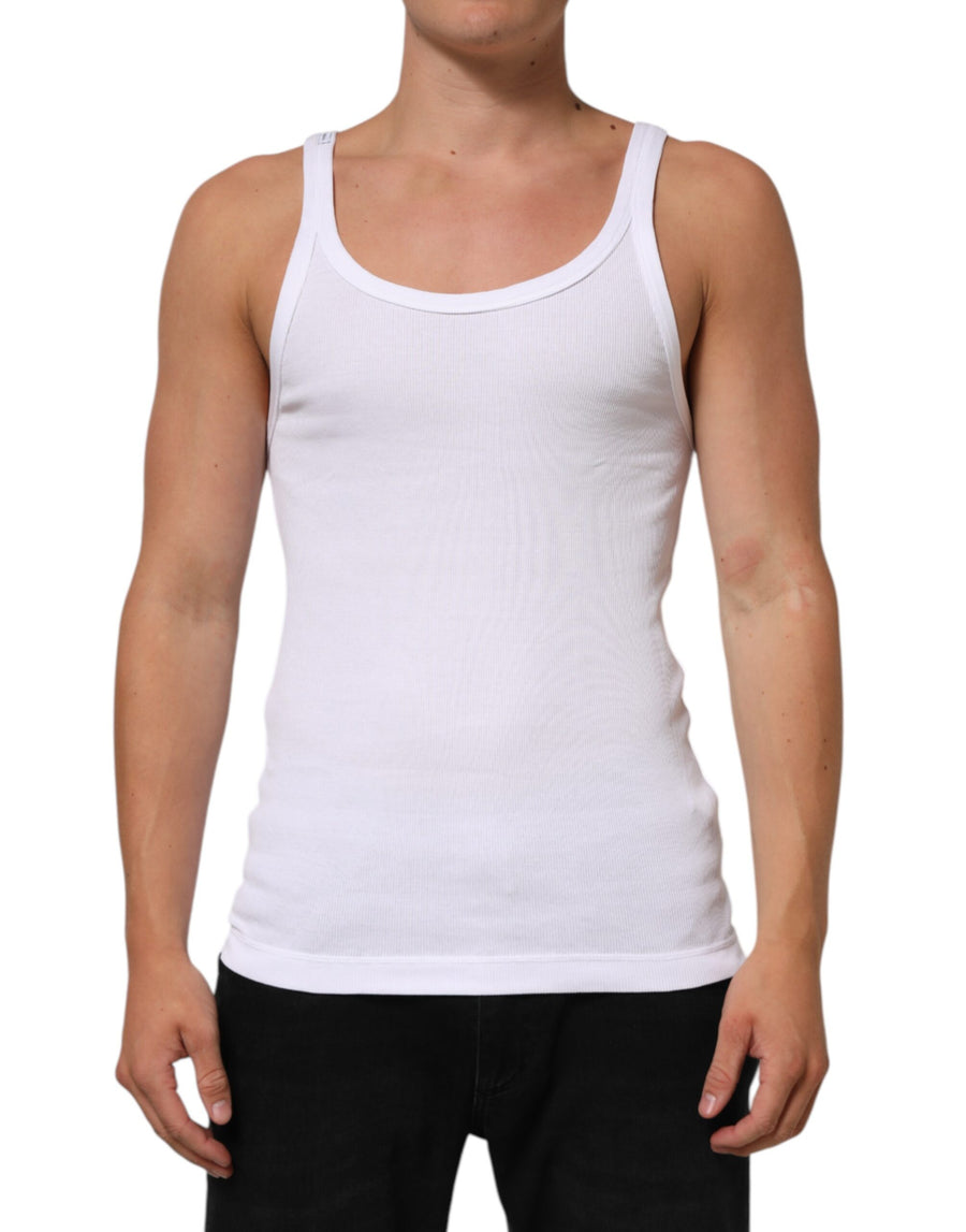 Dolce & Gabbana 100% Cotton tank top in white
