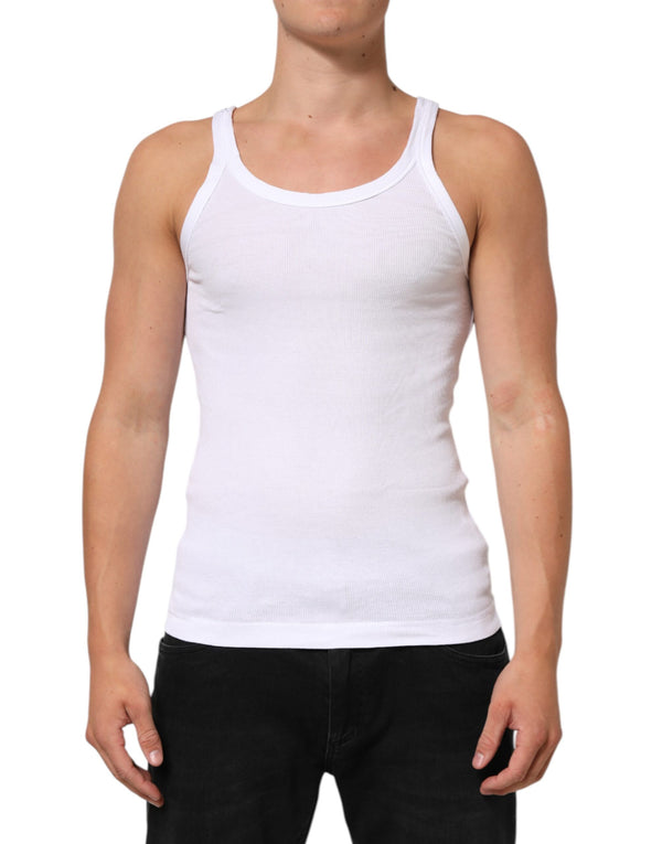 Dolce & Gabbana 100% Cotton tank top in white