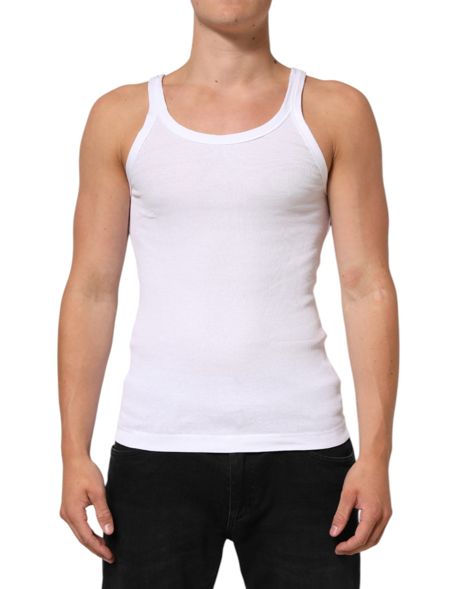 Dolce & Gabbana 100% Cotton tank top in white
