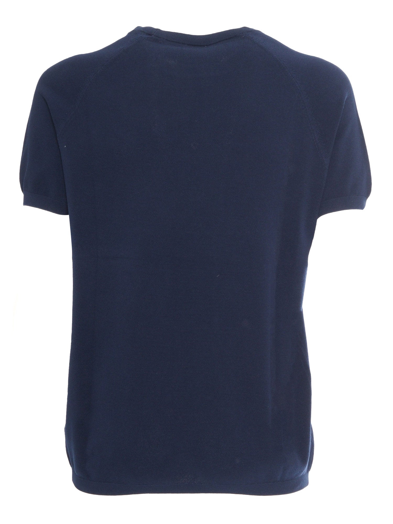 Mod. M060 Sweater Blue Cotton Crewneck