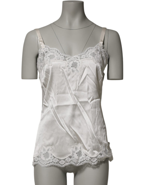 Dolce & Gabbana 12% Cotton tank top in white