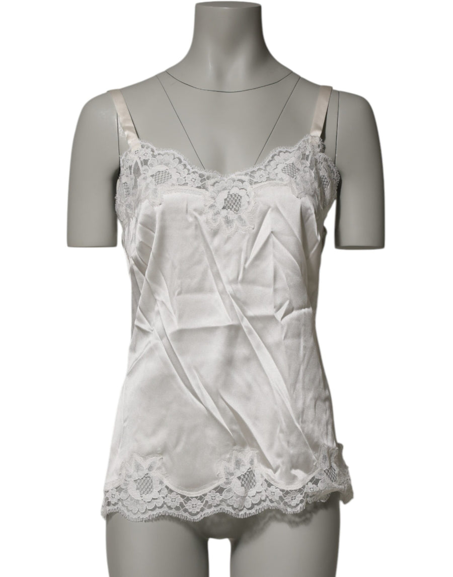 Dolce & Gabbana 12% Cotton tank top in white