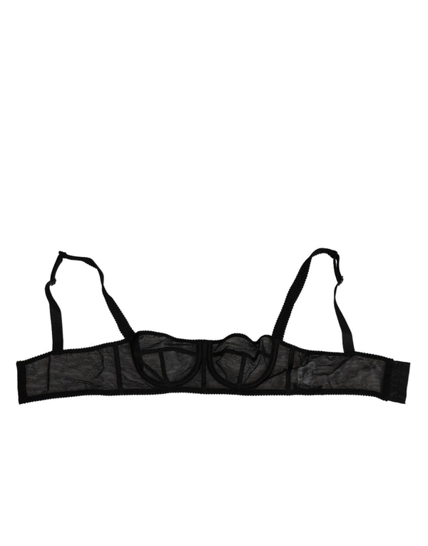 Dolce & Gabbana 53% Cotton bra in black