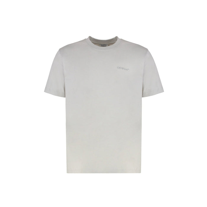 Off-White T-Shirt Gray Cotton
