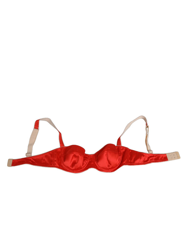 Dolce & Gabbana 94% Silk bra in red