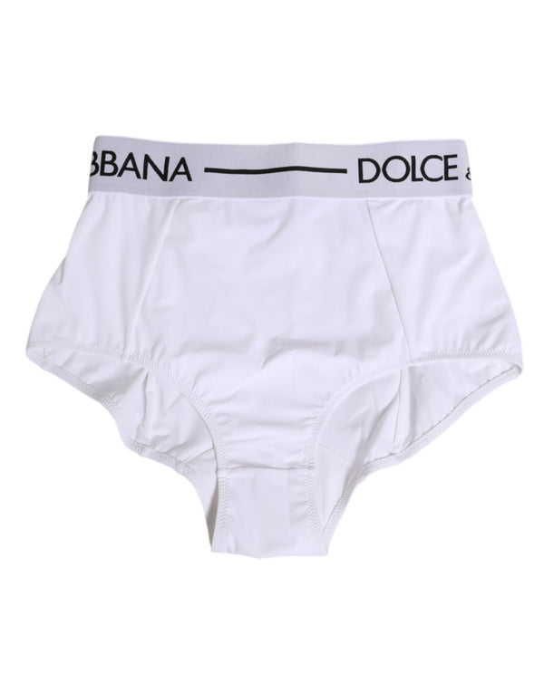 Dolce & Gabbana 75% Nylon brief in white