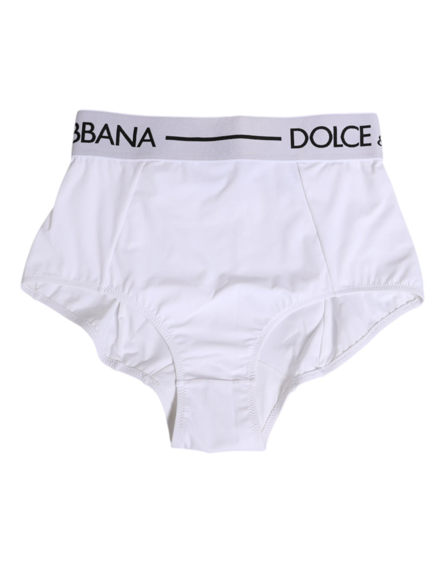 Dolce & Gabbana 75% Nylon brief in white