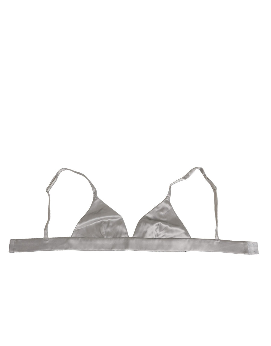 Dolce & Gabbana 94% Silk 6% Elastane bra in gray